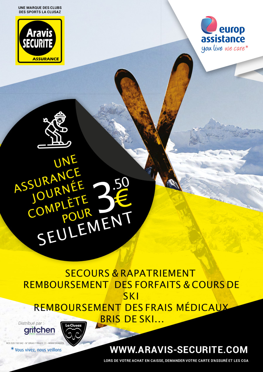 Assurance Aravis Sécurité Assurance annulation et accident de ski